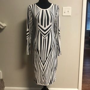 Black and white dress